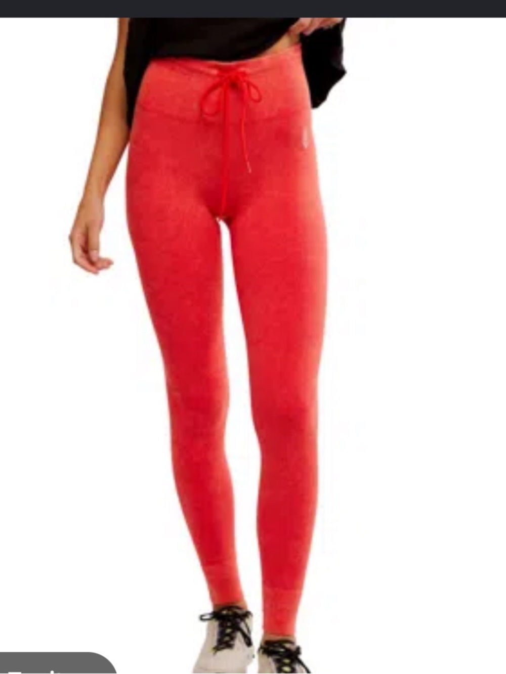 FP Movement by Free People m/l Orange Drawstring Leggings